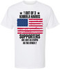 1 Out Of 3 Kamala Harris Supporters Are Just As Stupid As The Other 2 Printed T-Shirt Distressed American Flag Tee