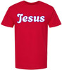 Jesus Printed Graphic T-Shirt Christian Faith Religious Cotton Crewneck Tee