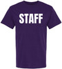 Staff T Shirt Printed Work Uniform Crewneck Tee Event Security Team Shirt Cotton Unisex