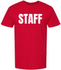 Staff T Shirt Printed Work Uniform Crewneck Tee Event Security Team Shirt Cotton Unisex