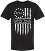 We The People 1776 USA Flag T-Shirt - Long Center Print American Distressed US Flags Patriots Tee Shirt