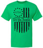 We The People 1776 USA Flag T-Shirt - Long Center Print American Distressed US Flags Patriots Tee Shirt
