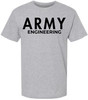 Army Engineering T-Shirt | US Engineer Corps Graphic Short Sleeve Tee | Army Corps of Engineers Crewneck Shirt