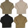 Men's Cold Weather Fleece-Lined Quarter Zip Thermal ECWCS Undershirt Top Underwear Shirt