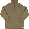 Men's Cold Weather Fleece-Lined Quarter Zip Thermal ECWCS Undershirt Top Underwear Shirt