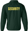 Security Jacket Double Sided Lightweight Coaches Guard Bouncer Windbreaker Coat