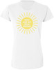 You Are My Sunshine Printed T-Shirt Sun Graphic Love Quote Women’s 100% Cotton Crewneck Tee