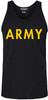 ARMY Physical Training PT Tank Top | US Military Infantry Exercise Training Sleeveless Printed Top