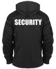 SECURITY Concealed Carry Sweatshirt Pullover DOUBLE SIDED Hoodie for Security Guards & Bouncers