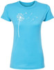 Dandelion Flower Printed T-Shirt Floral Minimal Graphic Cotton Crewneck Tee