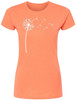 Dandelion Flower Printed T-Shirt Floral Minimal Graphic Cotton Crewneck Tee