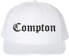 Compton Old English Embroidered Trucker Hat | Classic Deluxe Snapback Mesh Snapback Cap