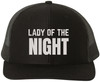 Lady Of The Night Embroidered Trucker Hat Streetwear Baseball Cap for Nightlife Parties
