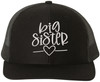Big Sister Embroidered Trucker Hat Mesh Back Baseball Cap Sibling Gift