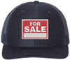 FOR SALE Sign Embroidered Trucker Hat | Adjustable Structured Mesh Back Baseball Cap