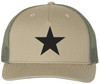 Star Embroidered Trucker Cap Patriotic Streetwear Mesh Back Baseball Hat
