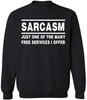 Sarcasm Sweatshirt Funny Sarcastic Saying Crewneck Pullover Humor Graphic Sweatshirt for Men Women