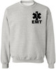 EMT Sweatshirt | Double-Sided Printed Emergency Medical Technician First Responder Crewneck Top