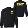 EMT Sweatshirt | Double-Sided Printed Emergency Medical Technician First Responder Crewneck Top