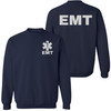 EMT Sweatshirt | Double-Sided Printed Emergency Medical Technician First Responder Crewneck Top