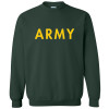 Army PT Crewneck Sweatshirt | USA Army Military Physical Training Exercise Workout Warm Sweatshirt