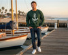 Nautical Anchor Graphic Printed Sweatshirt Maritime Sailor Design Cotton Polyester Pullover Crewneck