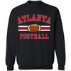 National Football US City League Teams Crewneck Sweatshirt | USA City Warm Sports Fan Gameday Pullover