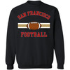 National Football US City League Teams Crewneck Sweatshirt | USA City Warm Sports Fan Gameday Pullover