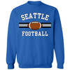 National Football US City League Teams Crewneck Sweatshirt | USA City Warm Sports Fan Gameday Pullover