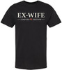 Ex-Wife Limited Edition Printed T-Shirt Funny Sarcastic Humor Divorce Definition 100% Cotton Crewneck Tee, Black