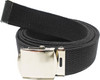 ARMYU Army Web Belt 100% Cotton Canvas Military Color Webbed Belts with Slider Buckle 54" Long