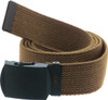 ARMYU Army Web Belt 100% Cotton Canvas Military Color Webbed Belts with Slider Buckle 54" Long