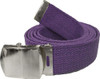 ARMYU Army Web Belt 100% Cotton Canvas Military Color Webbed Belts with Slider Buckle 54" Long
