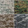 ARMYU Camouflage Bandanas Cotton Head Face Neck Cover Headwraps Bandanna 22" x 22", 4 Pack
