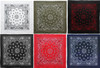 Trainmen Paisley 27" Jumbo Military Bandana Head Scarf Do-rag 100% Cotton Bandanna Face Cover 6-Pack