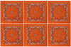 Trainmen Paisley 27" Jumbo Military Bandana Head Scarf Do-rag 100% Cotton Bandanna Face Cover 6-Pack