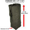Top Load Heavyweight Cotton Canvas Tactical Military Duffle Bag Carryall Shoulder Storage Bulk Travel Bag