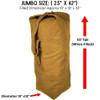 Top Load Heavyweight Cotton Canvas Tactical Military Duffle Bag Carryall Shoulder Storage Bulk Travel Bag
