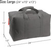 Tactical Parachute Cargo Bag Heavy Duty Canvas Carry Duffle Simple Solid Spacious Gear Bag