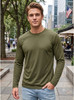 Army Universe Lightweight Breathable Long Sleeve T-Shirt 3 Pack, 100% Polyester Moisture Wicking Athletic Tee Shirt