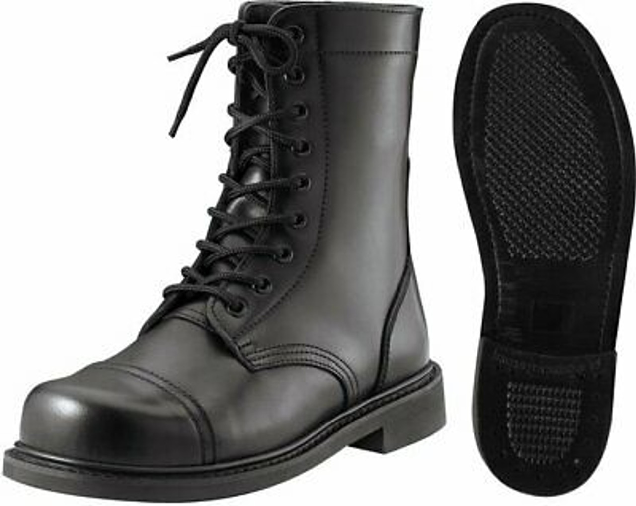 Afspejling span Ordinere Black Military Leather Boots, Tactical Combat Uniform Boots