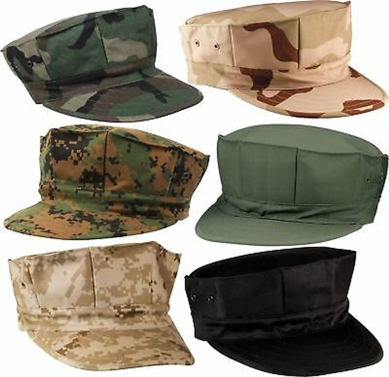 Marines Military Utility Cover 8 Point Fatigue Hat BDU Cap USMC