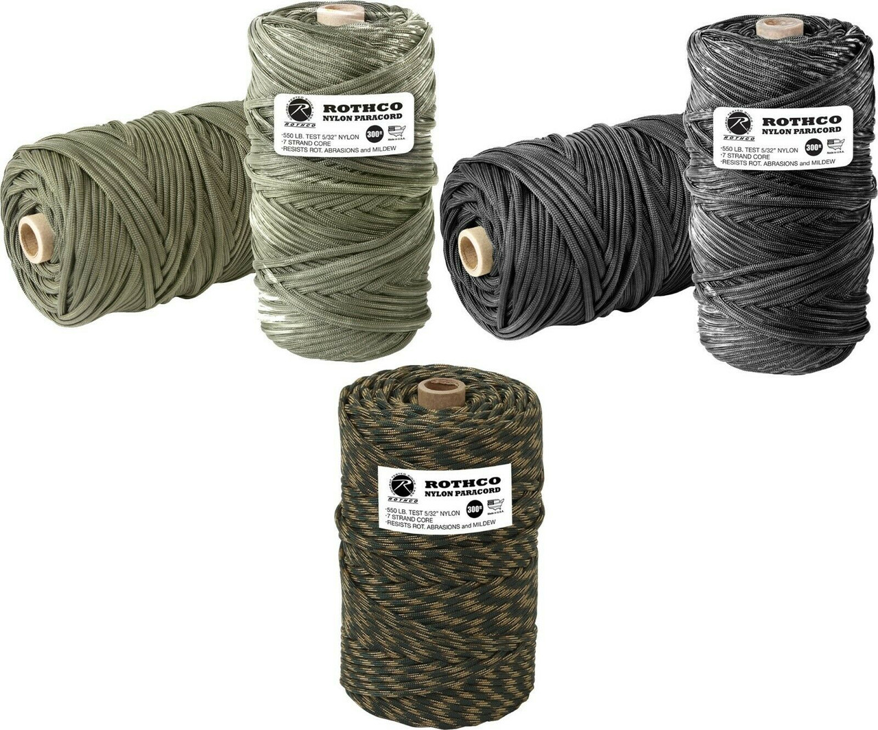 Rothco Nylon Paracord Type III 550 LB