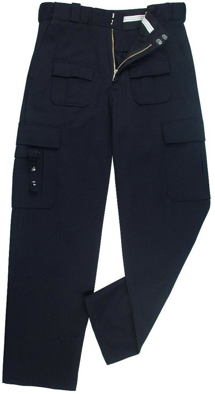 police cargo pants navy blue