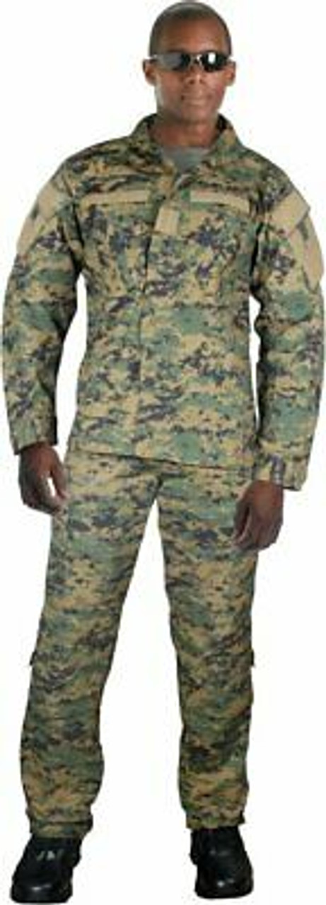 Digital Woodland Camo ACU Uniform Pants / Shirt Combat Tactical