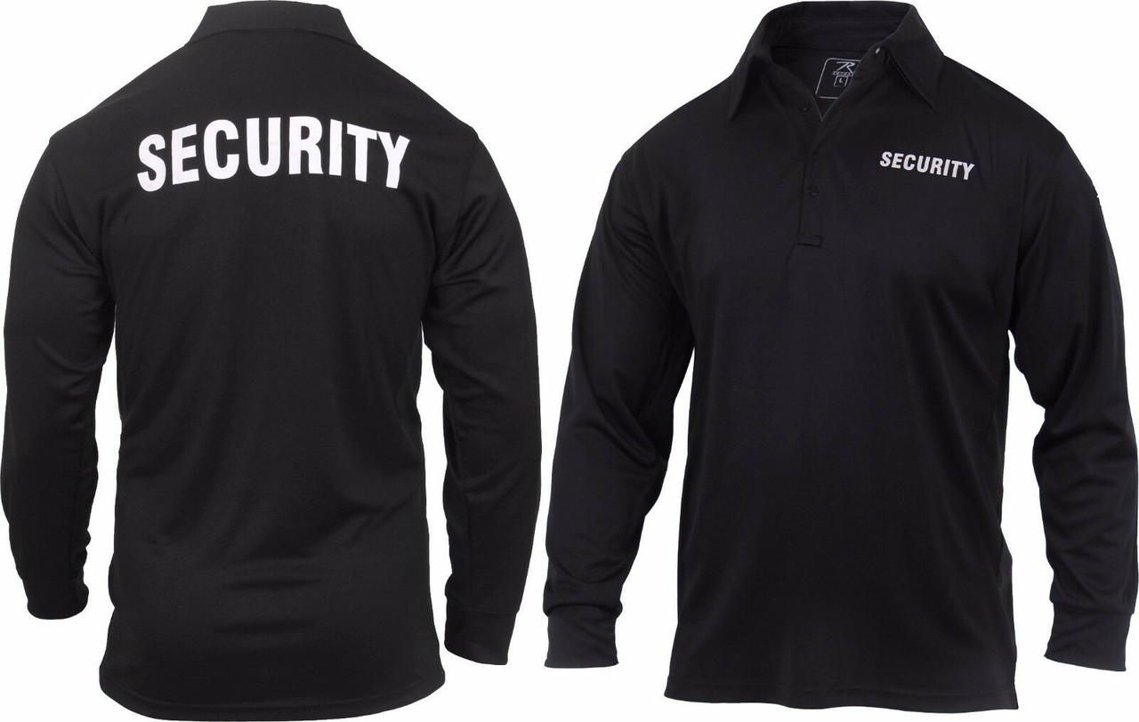 Long Sleeve Security Polo Shirts 