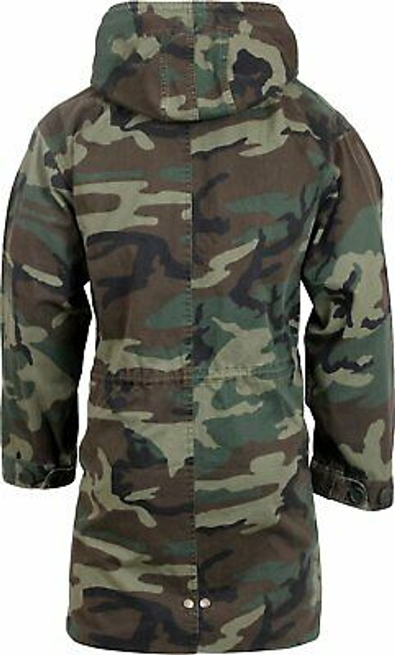 Camo Military M-51 Fishtail Parka Vintage Hooded Army Jacket