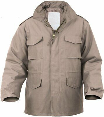 kha:ki　NEW TYPE-65 COAT Khaki Military M-65 Field Coat Army M65 Jacket