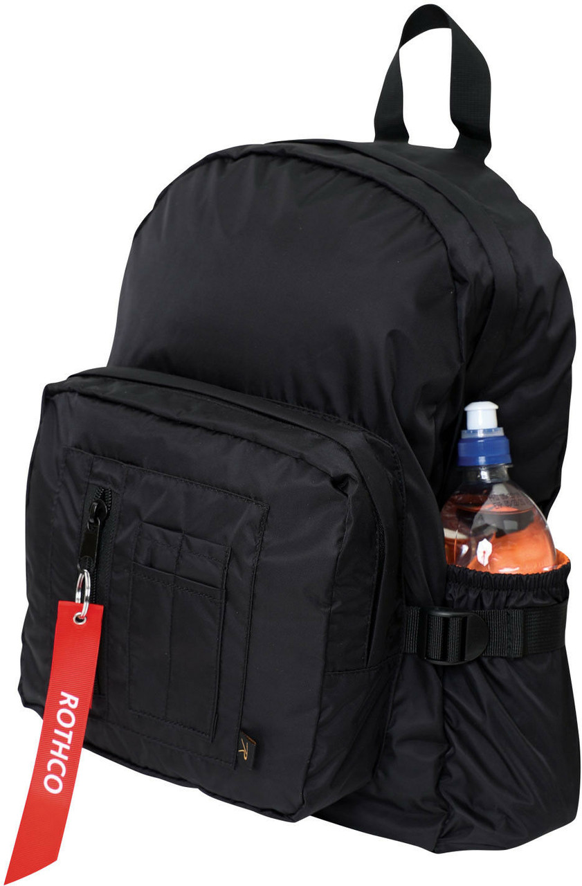 bright orange backpack