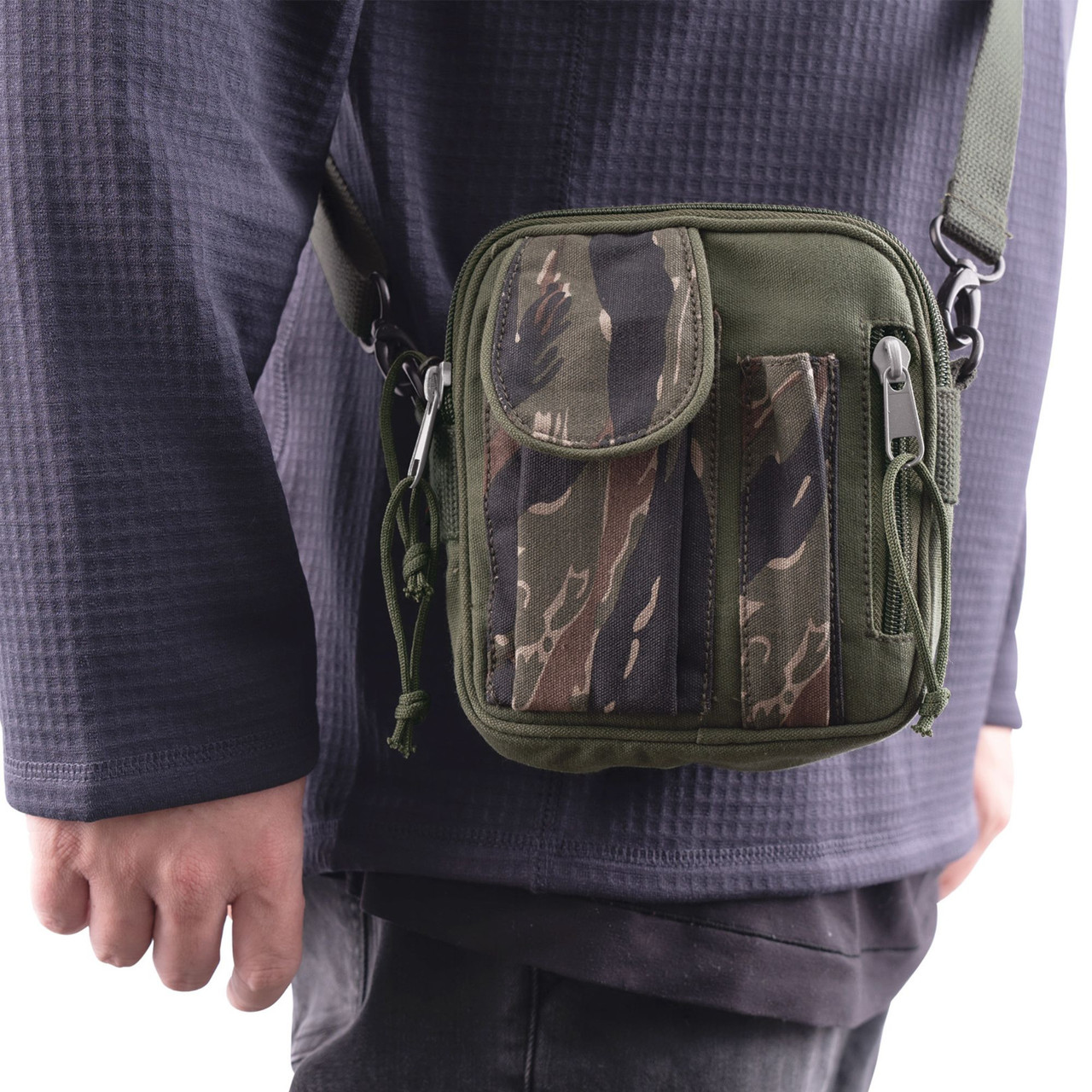 Tactical Organizer Shoulder Pouch Camo Field Bag Mini Purse Travel